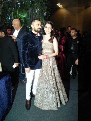 Virat Kohli And Anushka Sharma Reception