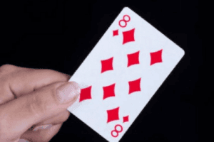 How Many Number 8's Can You Spot In This 'Eight of Diamonds' Playing Card?