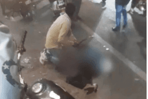 WATCH | Man Butchered On Busy Street; Onlookers Stand Mute & Record Videos