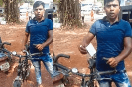 Man fined for over speeding bicycle and riding without helmet