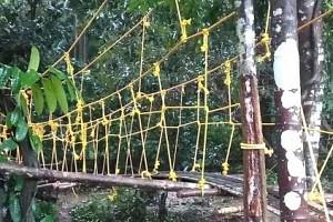 Man Uses All His Savings To Build Bridge in Village So That Children Can Go To School