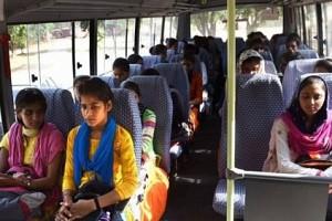 Couple uses PF money to buy bus for college girls in village