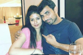 Shami's wife reacts to husband's injury in road accident