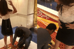 MS Dhoni Helps Wife Sakshi Put On Shoes & Fans Are Getting All Fuzzy Over His Humility