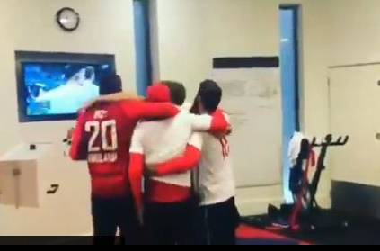 Team England celebrates after win in FIFA 2018 against Colombia