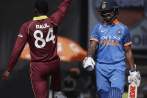 WATCH | West Indies Bowler Mocks Shikhar Dhawan With 'Thigh-Five' Celebration After Dismissing Him