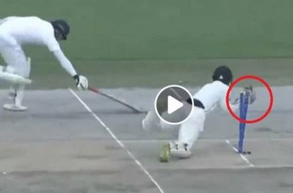 Azhar Ali Hilarious another comical run-out in 2nd Test video goes vir