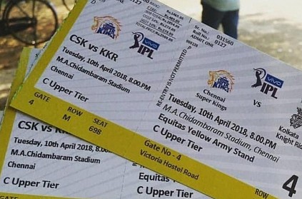 Man in trouble for selling CSK match tickets in black.