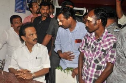 MK Stalin meets RR Anbu Biriyani injured workers, manager talks to BNS