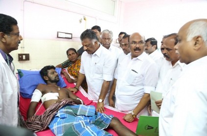 Thoothukudi police firing: Deputy CM visits injured in hospital