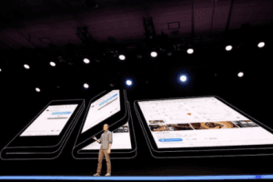 Samsung Gives A First Glimpse Of Its Foldable Smartphone