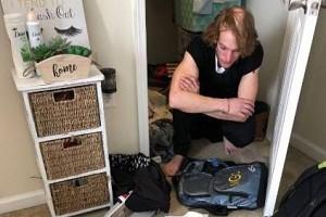 Shocking - Student finds man hiding in her closet