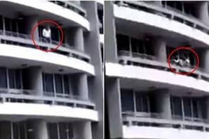 CAUGHT ON CAM | Woman Falls Off From 27th Floor Of A Building While Taking Selfie