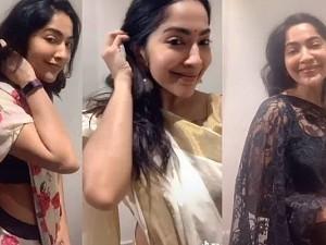 Actress Ramya posts TikTok video of popular song in 3 languages