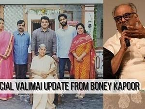 Finally, Ajith's 'Valimai' update - Boney Kapoor announces! Thala fans celebrate!!!