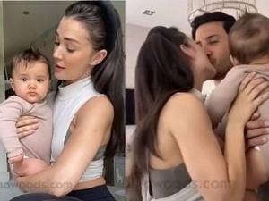 What's happening at Amy Jackson's house? Cute video with Husband and kid goes Viral