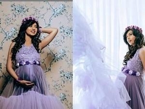 Eruma Saani Harija is a blue angel in this pregnancy photoshoot
