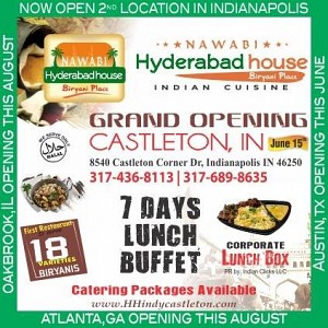 Hyderabad House 2nd location in Indiana is Now Open