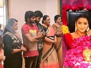 Pandian Stores family bids tearful adieu to Mullai on the sets, before resuming shoot; Chitra, viral video