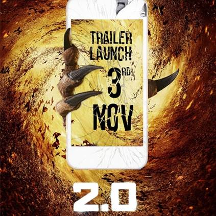 Rajinikanth 2 point 0 trailer launch to happen on November 3