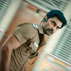 Here is the official teaser of Atharvaa's cop thriller 100