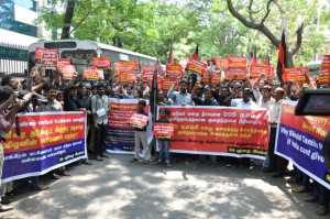 May 17 Movement protest outside Shastri Bhavan Chennai