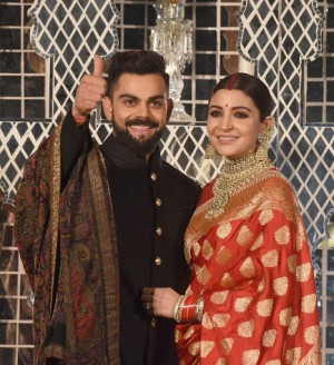 Virat Kohli And Anushka Sharma Reception